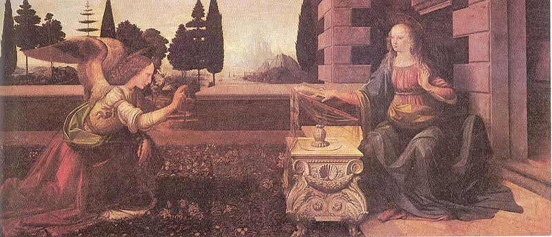 LEONARDO da Vinci Annunciation china oil painting image